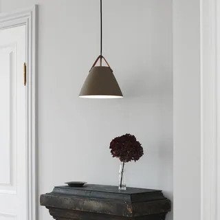 Hanglamp Strap met metalen kap beige, 27 cm fra Nordlux i Beige, Lichtbruin – produktbillede 5 af 5