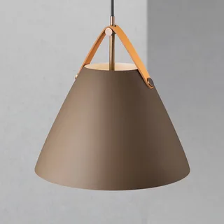 Hanglamp Strap met metalen kap beige, 27 cm fra Nordlux i Beige, Lichtbruin – produktbillede 3 af 5