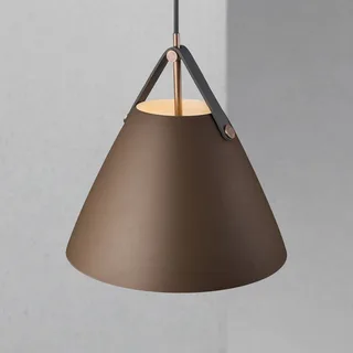Hanglamp Strap met metalen kap beige, 27 cm fra Nordlux i Beige, Lichtbruin – produktbillede 4 af 5
