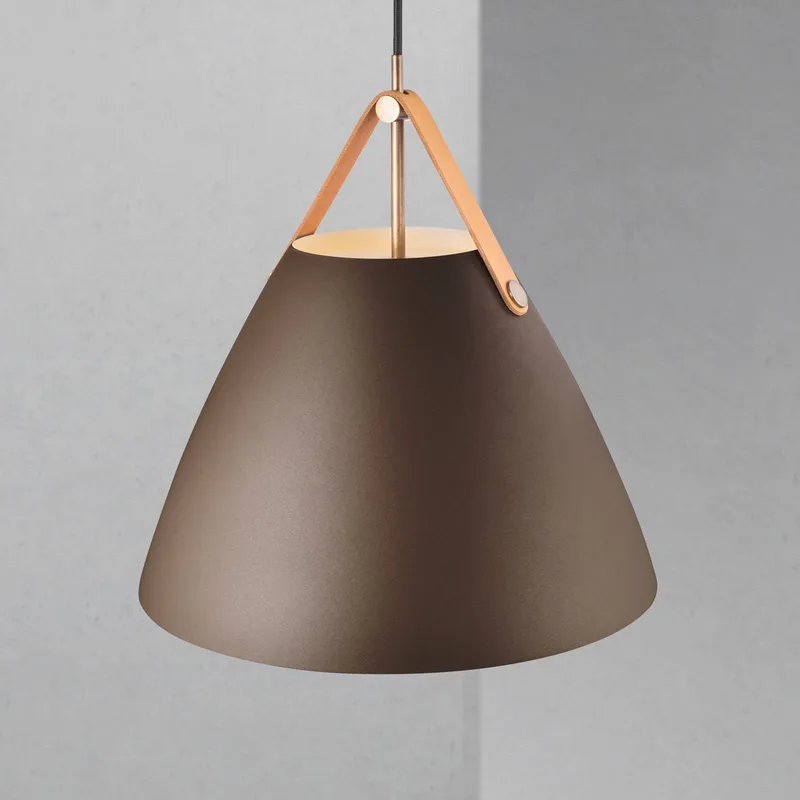 Hängeleuchte Strap mit Metallschirm beige, 36 cm von Nordlux in Beige, Lichtbruin – Produktfoto 2 von 4