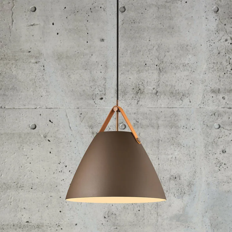 Hängeleuchte Strap mit Metallschirm beige, 36 cm von Nordlux in Beige, Lichtbruin – Produktfoto 4 von 4