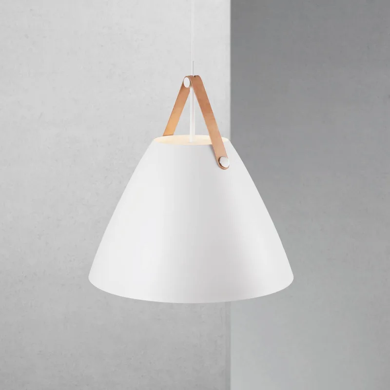 Hanglamp Strap met metalen kap Ø 48 cm von Nordlux in Weiß – Produktfoto 2 von 3
