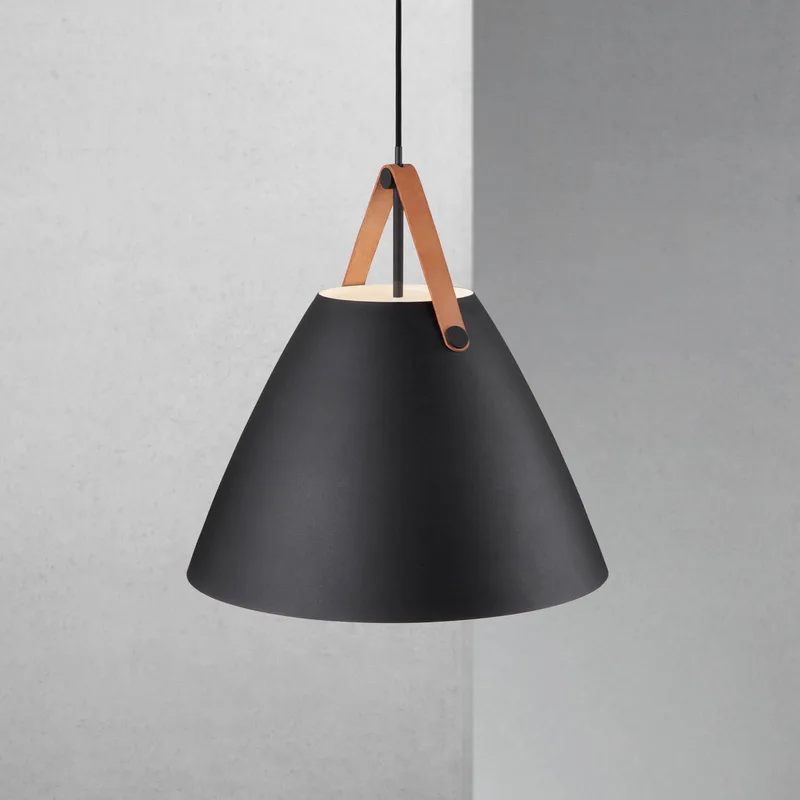 Hanglamp Strap met metalen kap Ø 48 cm von Nordlux in Schwarz – Produktfoto 2 von 4