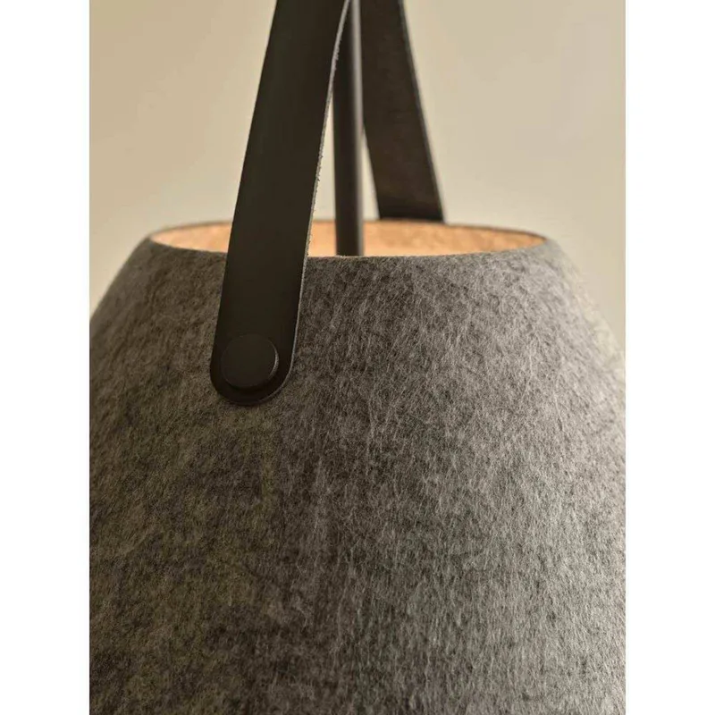 Hanglamp Strap, Ø 36 cm, metaal/leer fra Nordlux i Lysegrå – produktbillede 4 af 5