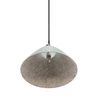 Hanglamp Strap, Ø 36 cm, metaal/leer fra Nordlux i Lysegrå – produktbillede 3 af 5