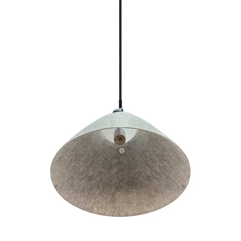 Hanglamp Strap, Ø 36 cm, metaal/leer fra Nordlux i Lysegrå – produktbillede 3 af 5