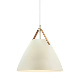 Hanglamp Strap, zandkleurig, Ø 36 cm, metaal/leer von Nordlux in Zand – Produktfoto 1 von 5