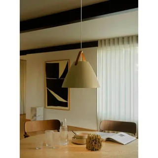 Hanglamp Strap, zandkleurig, Ø 36 cm, metaal/leer von Nordlux in Zand – Produktfoto 5 von 5
