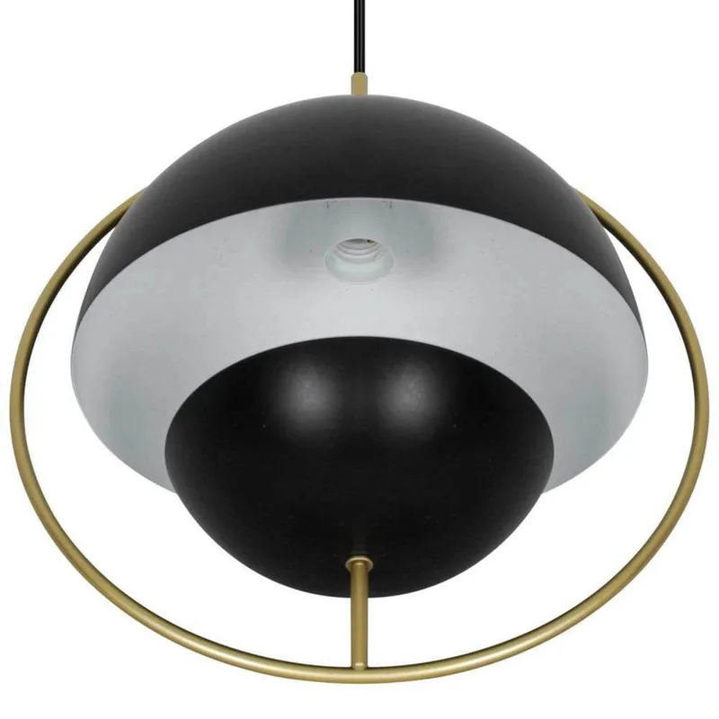 Hanglamp Tavia, zwart, Ø 33 cm, metaal fra Nordlux i Sort, Messing – produktbillede 4 af 5