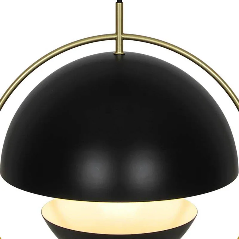 Hanglamp Tavia, zwart, Ø 33 cm, metaal fra Nordlux i Sort, Messing – produktbillede 3 af 5