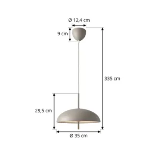 Hanglamp Versale, Ø 35 cm, metaal, 2 x E27 by Nordlux in Brown – product photo 3 of 3