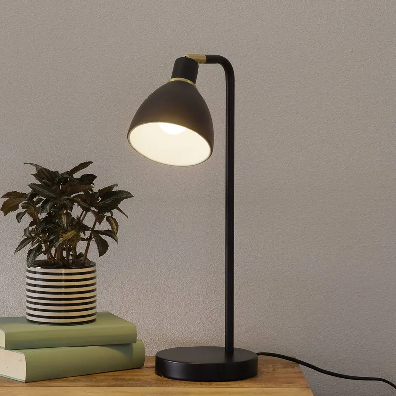 Ray Lampe de Table Black de Nordlux en Noir, Laiton – photo produit 1 sur 5