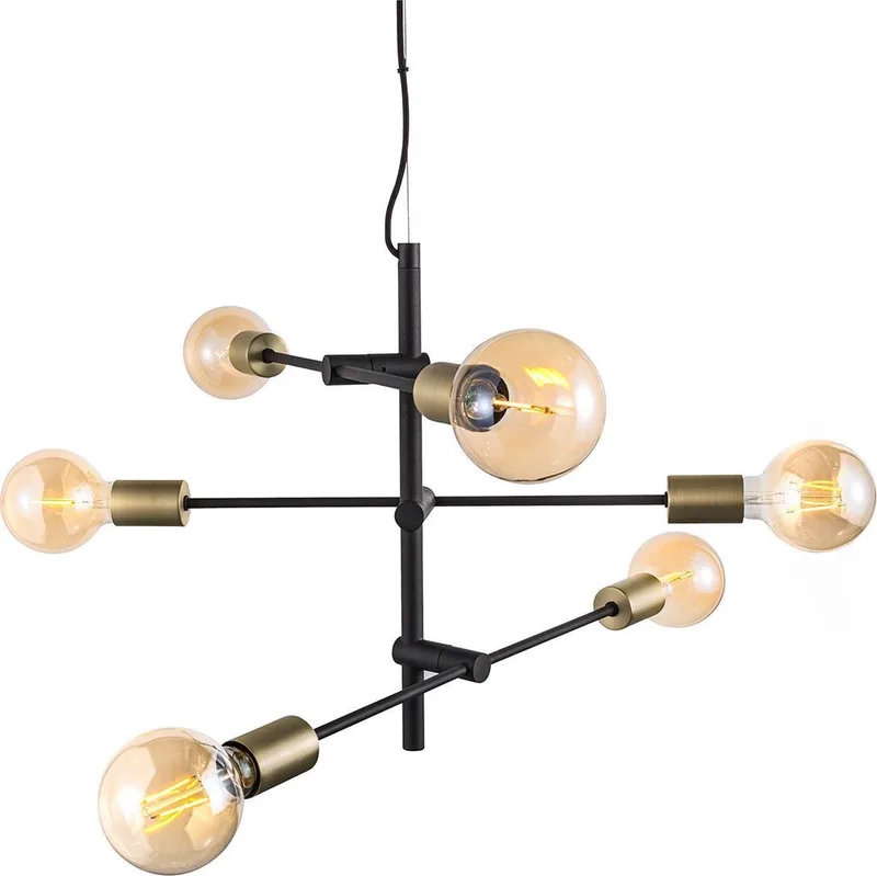 Josefine-hanglamp-6xE27-zwart van Nordlux in Zwart – productfoto