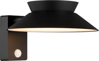 Justina-wandlamp-solar-zwart fra Nordlux i Sort – produktbillede 1 af 3