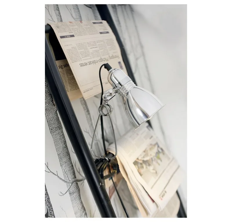 Photo 59372029 Spot à pince E27 15 W argent de Nordlux en Glanzend aluminium – photo produit 4 sur 4