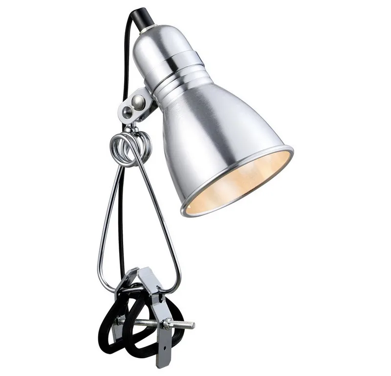 Photo 59372029 Spot à pince E27 15 W argent de Nordlux en Glanzend aluminium – photo produit 3 sur 4