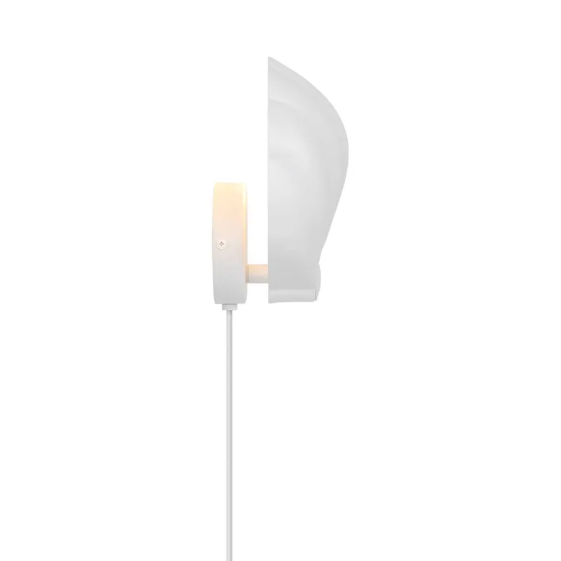 Væglampe Konchi med kabel og stik, hvid fra Nordlux i Hvid – produktbillede 2 af 2