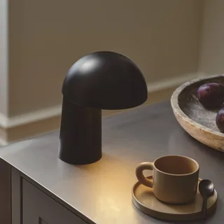 LED-batterijlamp Faye Portable, dimbaar, USB von Nordlux in Schwarz – Produktfoto 2 von 4