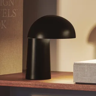 LED-batterijlamp Faye Portable, dimbaar, USB von Nordlux in Schwarz – Produktfoto 1 von 4