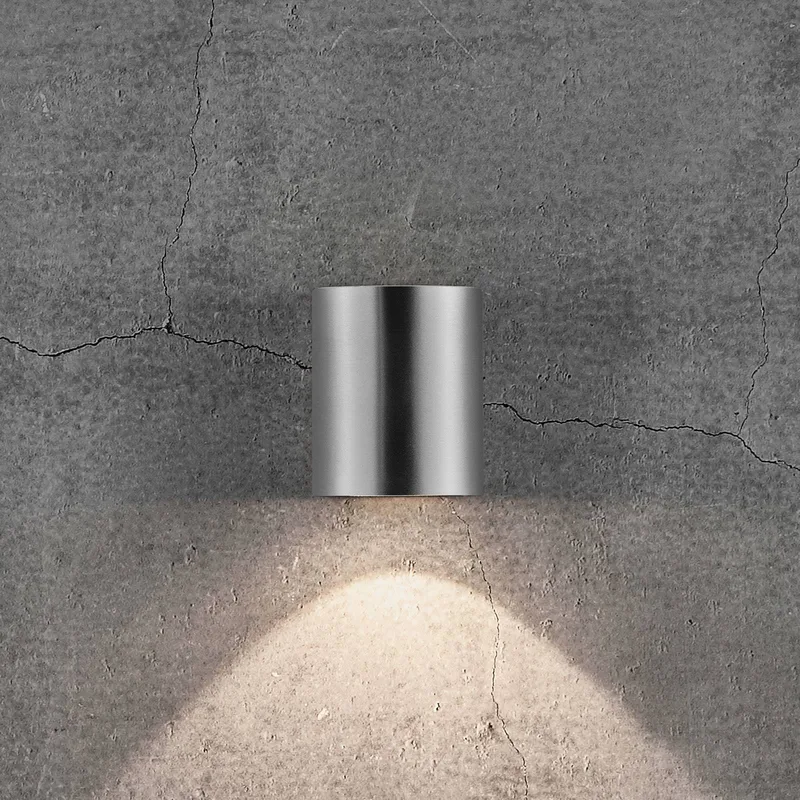 Canto 2 Wandlampe edelstahl 10 cm up/down IP44 von Nordlux in Roestvrij staal – Produktfoto 4 von 4