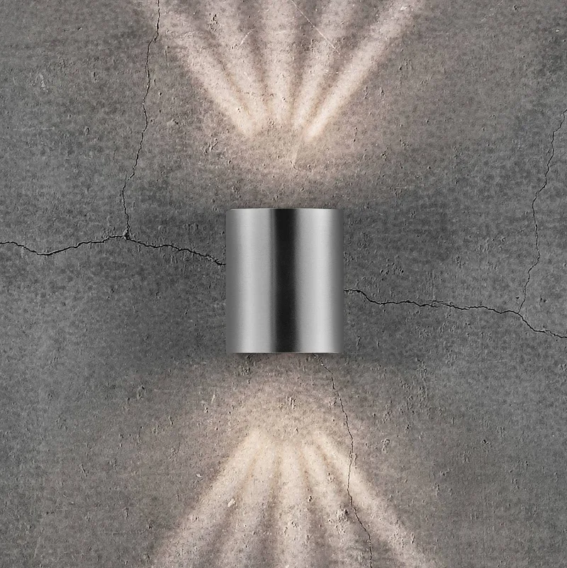 Canto 2 Wandlampe edelstahl 10 cm up/down IP44 von Nordlux in Roestvrij staal – Produktfoto 2 von 4