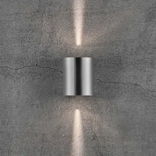 Canto 2 Wandlampe edelstahl 10 cm up/down IP44 von Nordlux in Roestvrij staal – Produktfoto 3 von 4