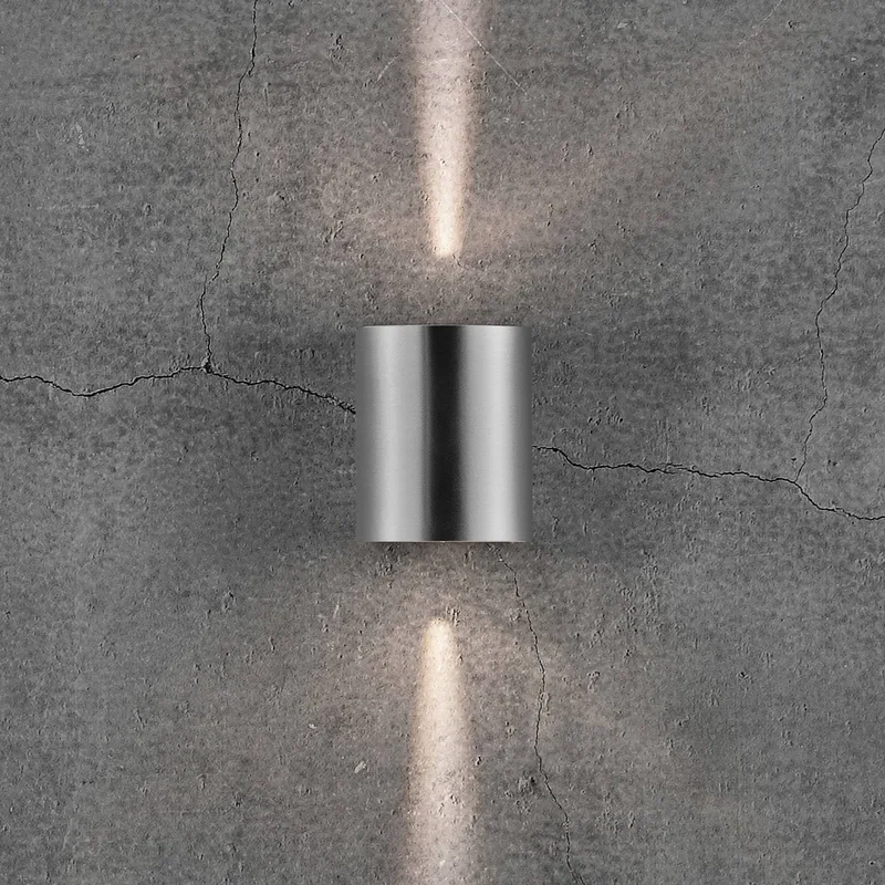 Canto 2 Wandlampe edelstahl 10 cm up/down IP44 von Nordlux in Roestvrij staal – Produktfoto 3 von 4