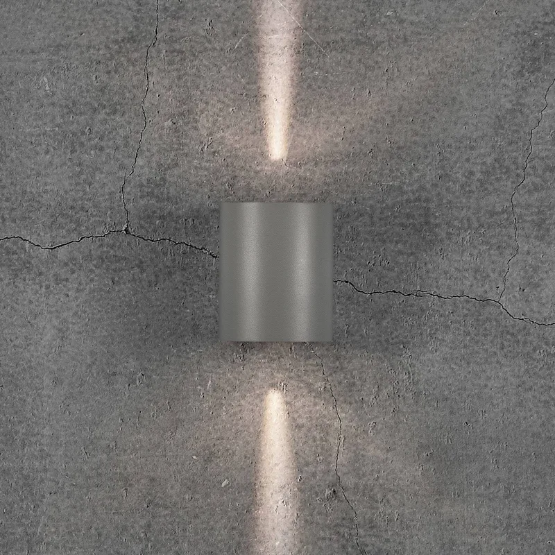 Applique d'extérieur LED Canto 2, 10 cm, up/down, IP44 de Nordlux en Gris – photo produit 1 sur 4