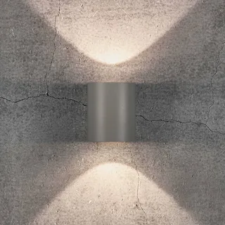 Applique d'extérieur LED Canto 2, 10 cm, up/down, IP44 de Nordlux en Gris – photo produit 2 sur 4