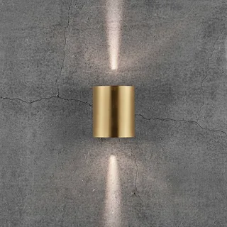 Applique d'extérieur LED Canto 2, 10 cm, up/down, IP44 de Nordlux en Laiton – photo produit 2 sur 5