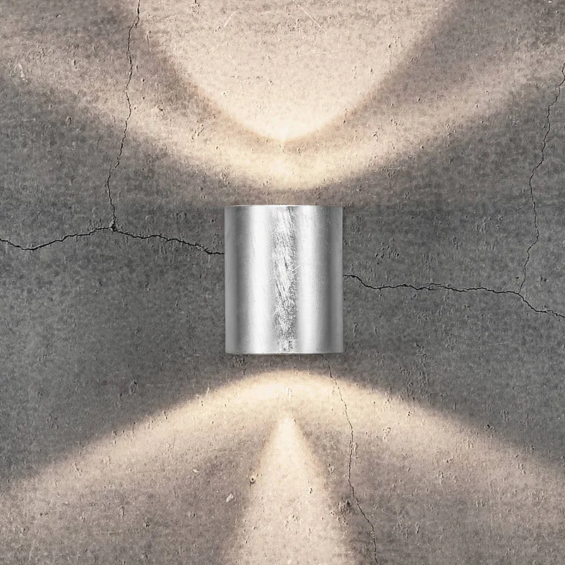 Applique murale Canto 2 galvanisée 10 cm up/down IP44 de Nordlux en Verzinkt staal – photo produit 1 sur 5