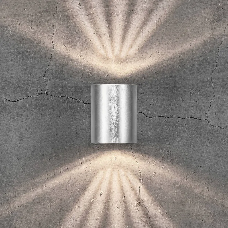 Applique murale Canto 2 galvanisée 10 cm up/down IP44 de Nordlux en Verzinkt staal – photo produit 2 sur 5