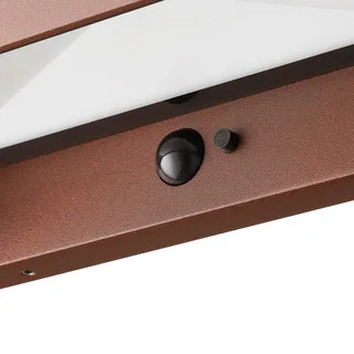 LED buiten wandlamp Marcellio, sensor, IP54 de Nordlux en Marron – photo produit 4 sur 5