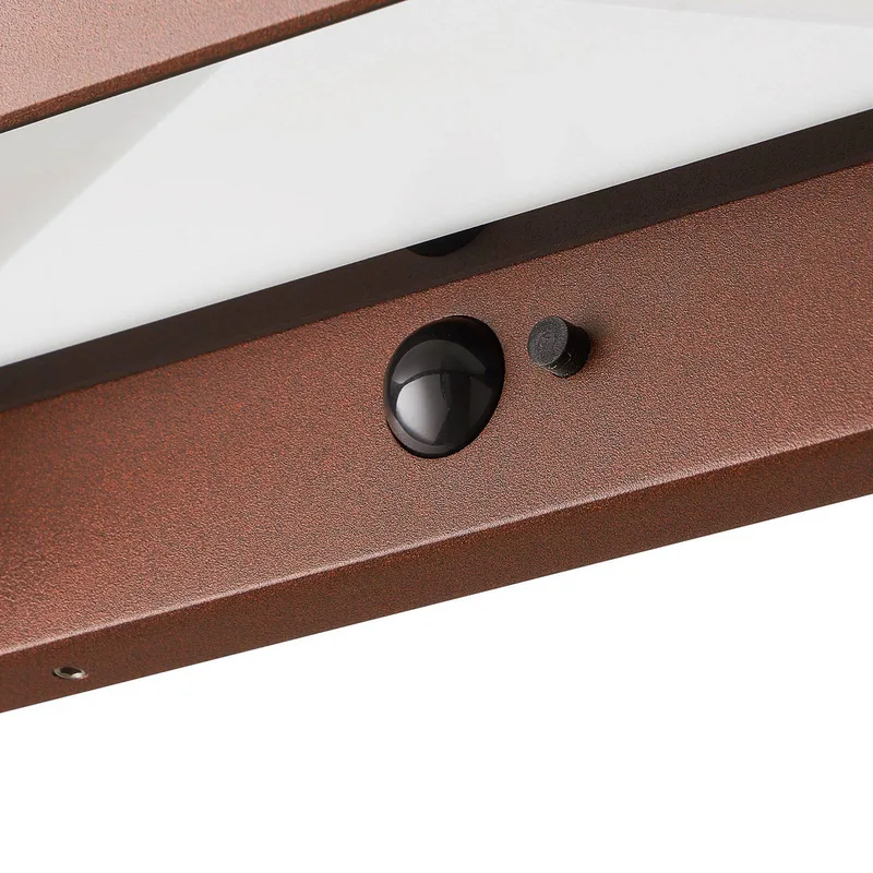 LED buiten wandlamp Marcellio, sensor, IP54 de Nordlux en Marron – photo produit 4 sur 5