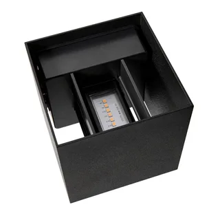 LED buiten wandlamp Milda kubi, up/down, aluminium från Nordlux i Svart – produktbild 2 av 3