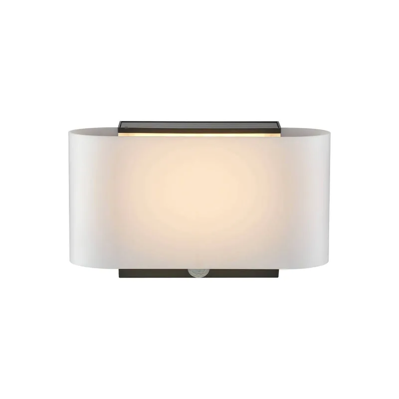 LED buiten wandlamp Piola, kunststof, sensor från Nordlux i Vit, Svart – produktbild 3 av 5