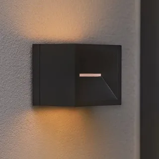 LED buiten wandlamp Rivo, metaal, IP54, up/down de Nordlux en Noir – photo produit 1 sur 5