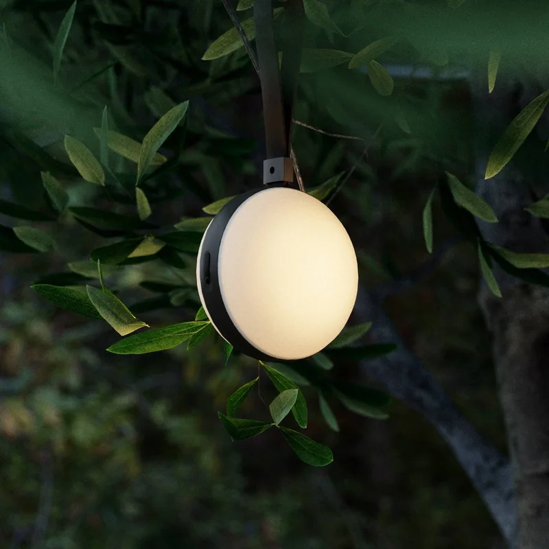 LED-Außenleuchte Bring to go Ø 12 cm weiß/schwarz von Nordlux in Weiß, Schwarz – Produktfoto 1 von 3