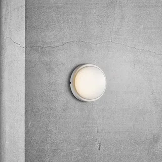 LED buitenwandlamp Cuba Energy, Ø 17,5 cm von Nordlux in Weiß, Opaal – Produktfoto 2 von 4