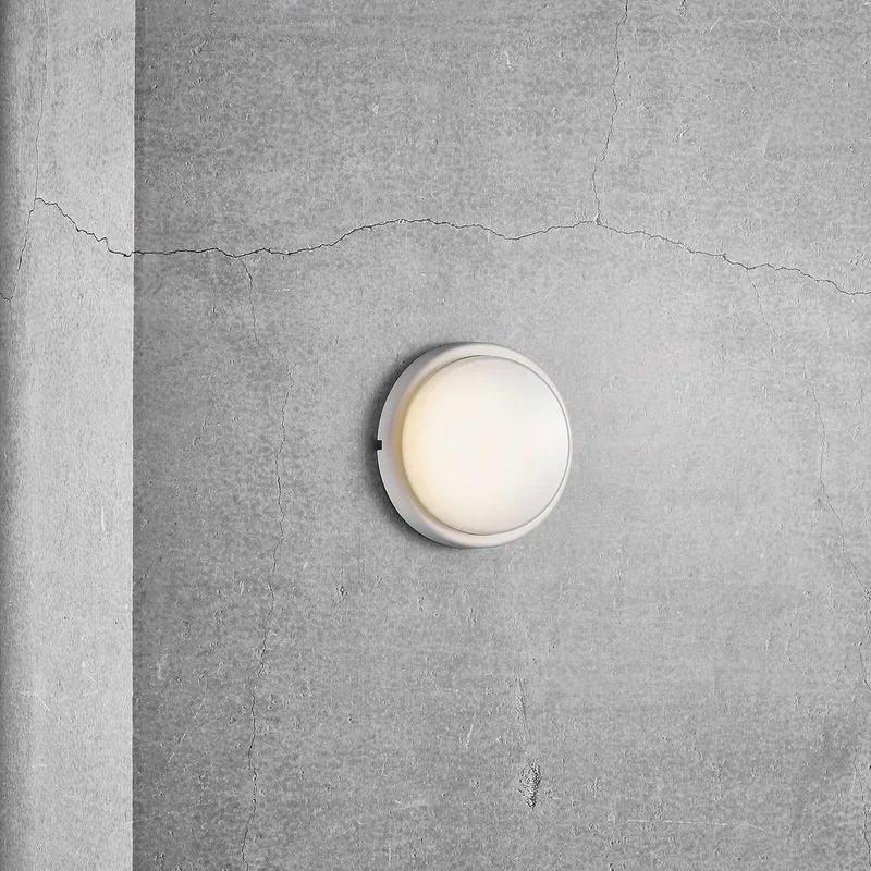 LED buitenwandlamp Cuba Energy, Ø 17,5 cm von Nordlux in Weiß, Opaal – Produktfoto 2 von 4