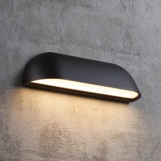 Applique murale d'extérieur LED Front de Nordlux en Noir – photo produit 1 sur 2