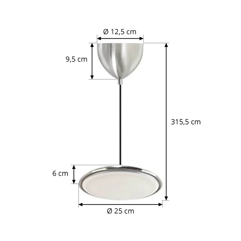 Suspension LED Artist, tailles variées de Nordlux en Staal – photo produit 4 sur 4