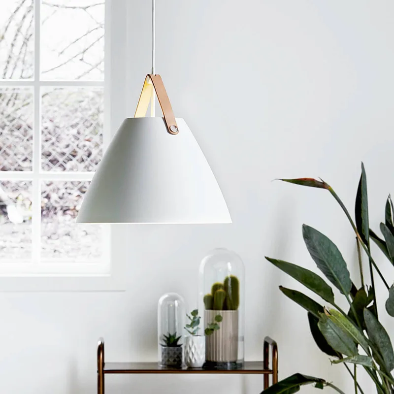 LED-Pendelleuchte Strap 36, weiß von Nordlux in Weiß, Braun, Schwarz – Produktfoto 2 von 5