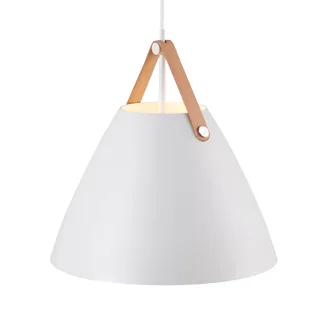 LED-Pendelleuchte Strap 36, weiß von Nordlux in Weiß, Braun, Schwarz – Produktfoto 4 von 5