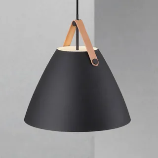 LED hanglamp Strap 36, zwart de Nordlux en Noir, Marron – photo produit 1 sur 5