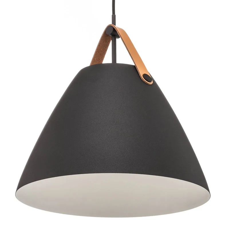 LED hanglamp Strap 36, zwart de Nordlux en Noir, Marron – photo produit 4 sur 5