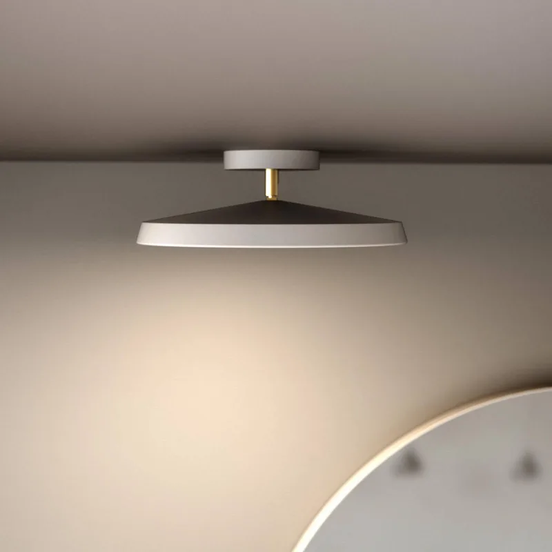 LED plafondlamp Kaito 2 Pro, Ø 30 cm, wit, afstand von Nordlux in Weiß, Messing – Produktfoto 2 von 3