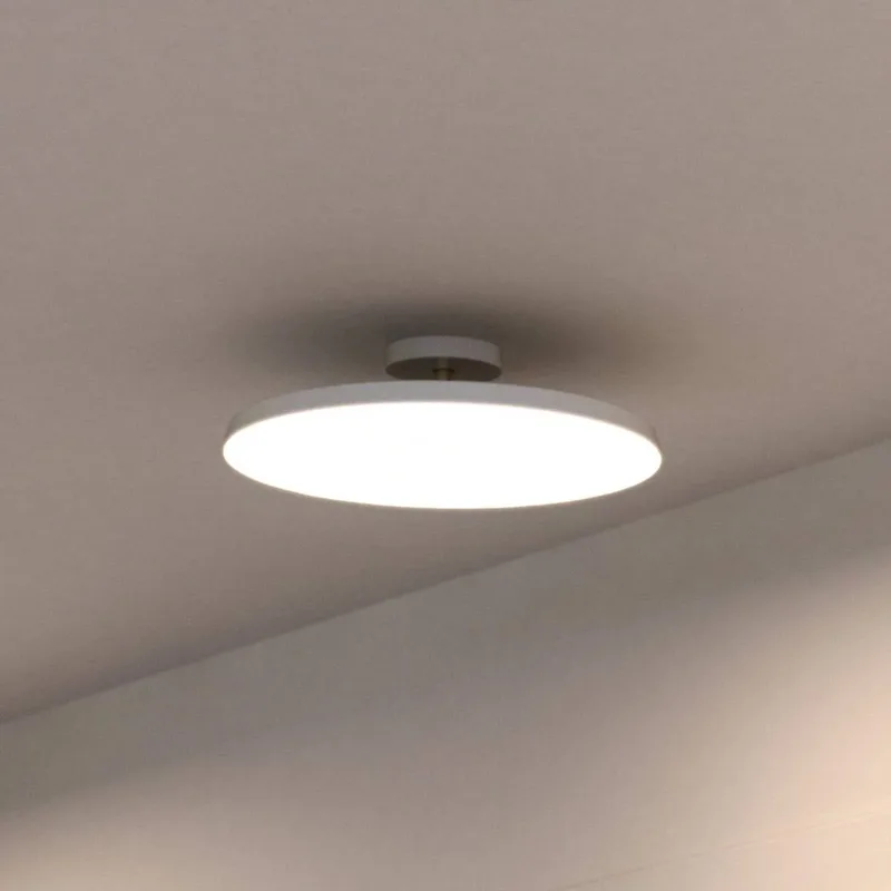 LED plafondlamp Kaito 2 Pro, Ø 40 cm, wit, afstand van Nordlux in Wit, Messing – productfoto 1 van 3