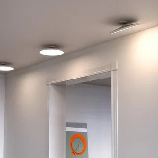 LED plafondlamp Kaito 2 Pro, Ø 40 cm, wit, afstand van Nordlux in Wit, Messing – productfoto 2 van 3