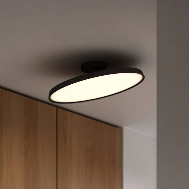 LED plafondlamp Kaito 2 Pro, Ø 40 cm, zwart, afstand fra Nordlux i Sort, Messing – produktbillede 1 af 2